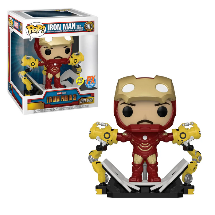Funko POP! Marvel: Iron Man 2 - Iron Man w/ Gantry [6 Inch](GiTD)(PX Previews) #905