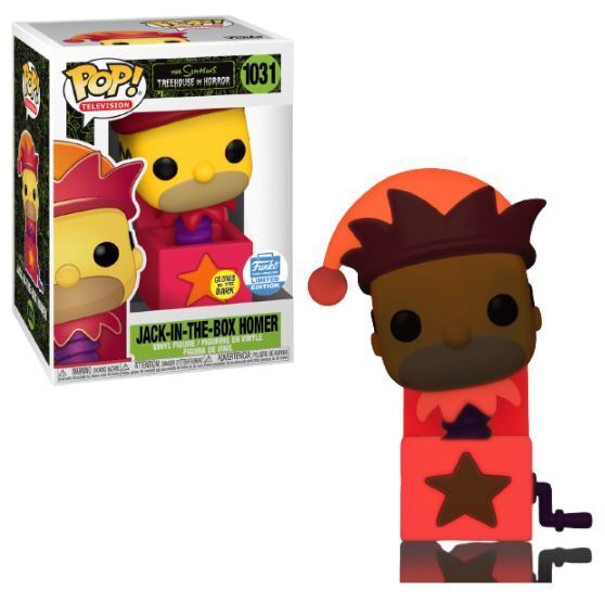 Funko POP! Television: The Simpsons Treehouse of Horror - Jack-In-The-Box Homer (GiTD)(Funko) #1031