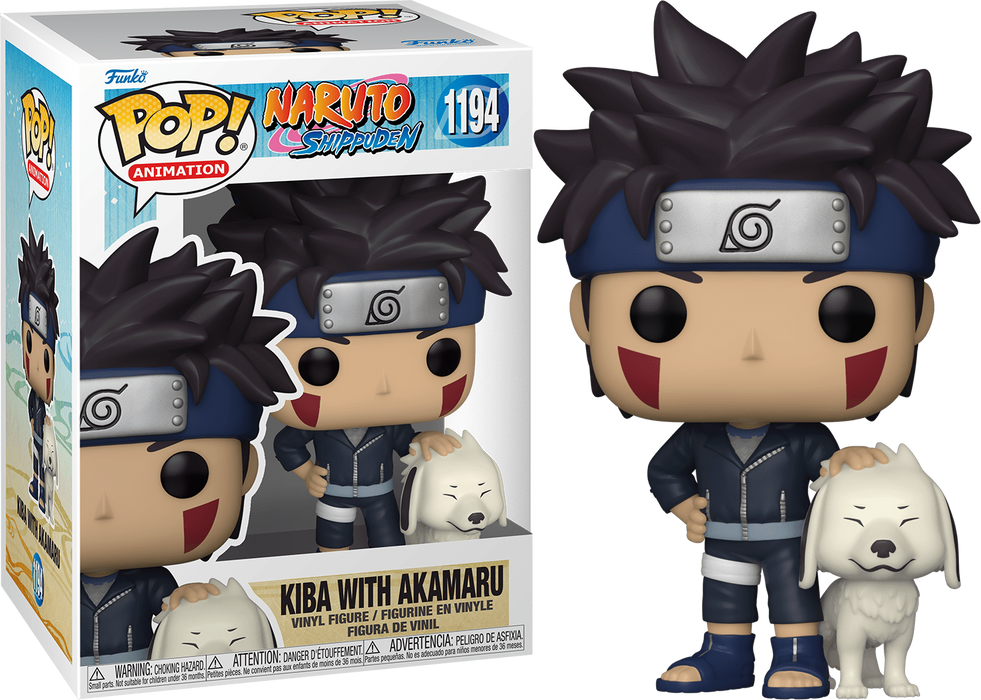 Funko POP! Animation: Naruto Shippuden - Kiba w/ Akamaru #1194