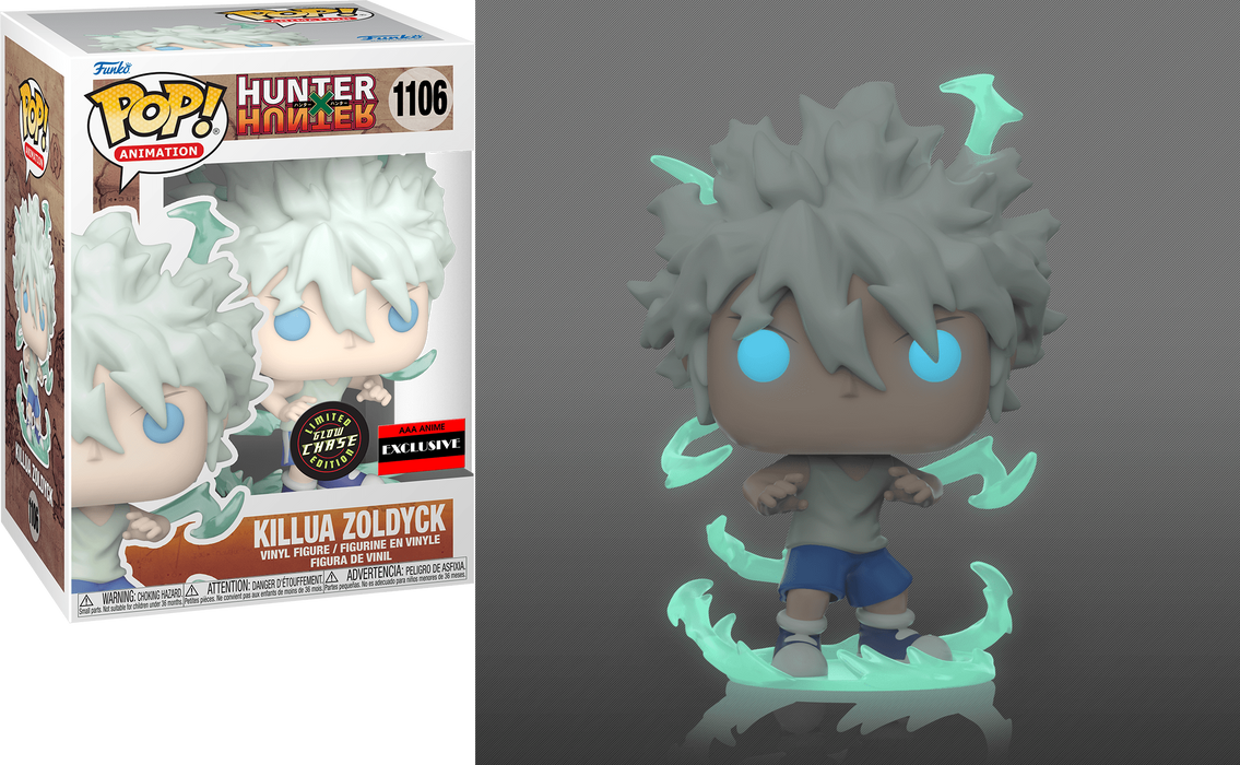 Funko POP! Animation: Hunter X Hunter- Killua Zoldyck [God Speed] (GiTD)(CHASE)(AAA Anime) #1106