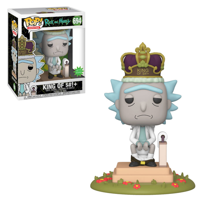 Funko POP! Animation: Rick And Morty - King of S#!+ [With Sound][6 Inch] (Damaged Box) [A] #694