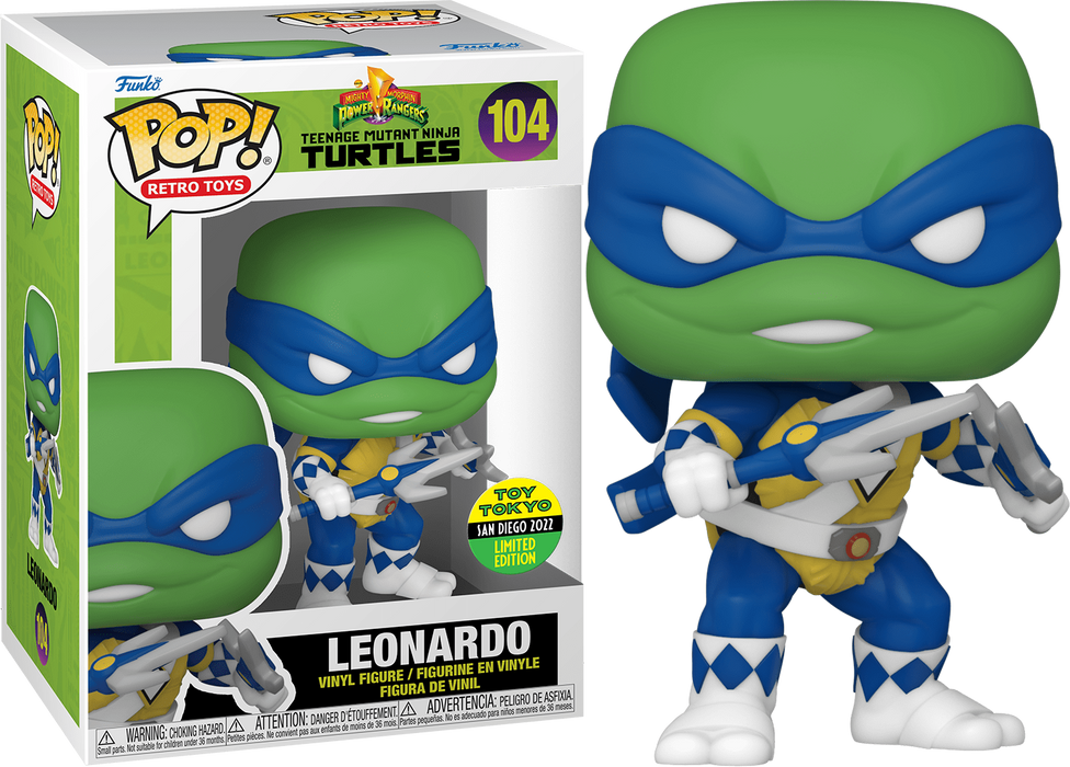 Funko POP! Retro Toys: Teenage Mutant Ninja Turtles - Leonardo (2022 Toy Tokyo) #104