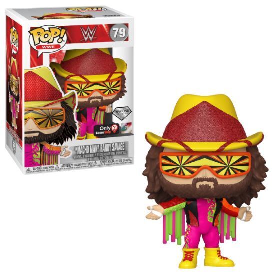 Funko POP! WWE: Macho Man Randy Savage (Diamond)(Game Stop)(Damaged Box) #79