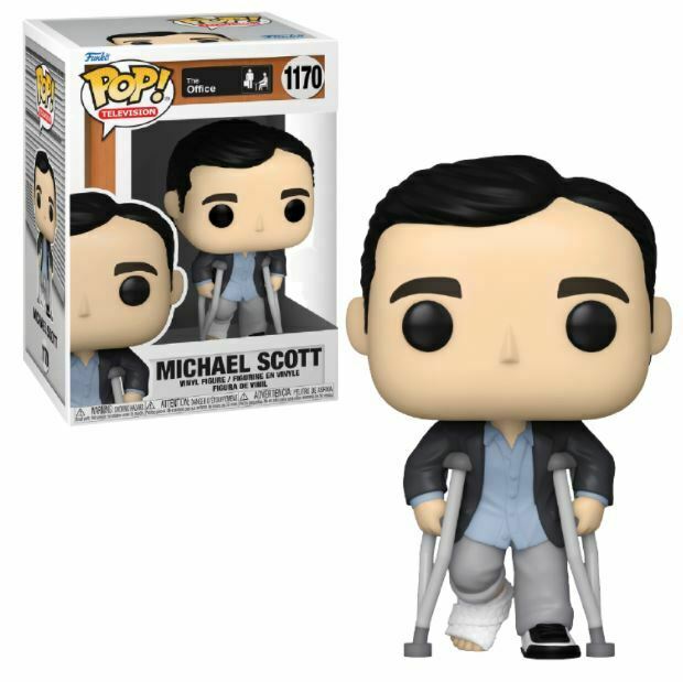 Funko POP! The Office: Michael Scott [Crutches](Damaged Box) #1170