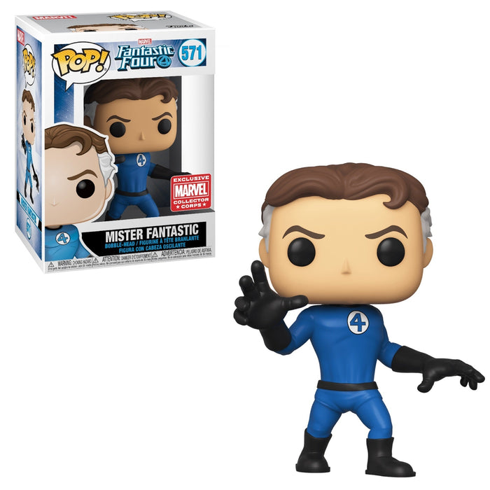 Funko POP! Marvel: Fantastic Four - Mister Fantastic (Marvel Corps)(Damaged Box) #571