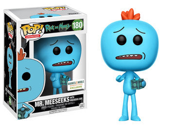 Funko POP! Animation: Rick & Morty - Mr. Meeseeks w/ Meeseeks Box (B&N)(Damaged Box) #180