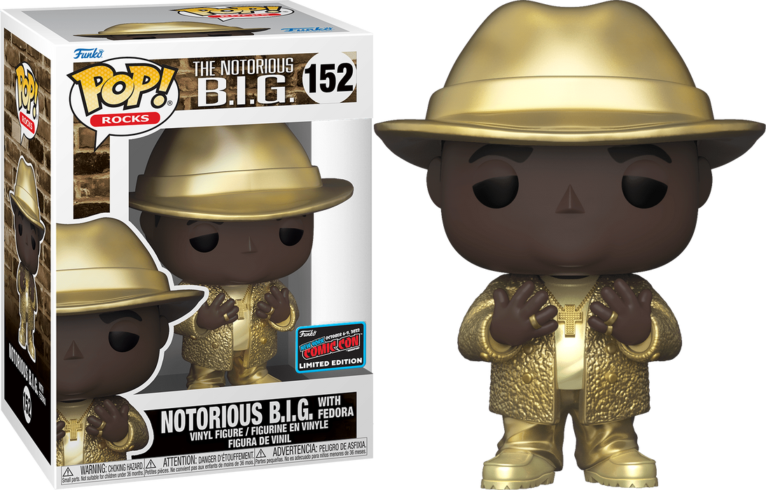 Funko POP! Rocks: The Notorious B.I.G w/ Fedora (2022 NYCC) #152