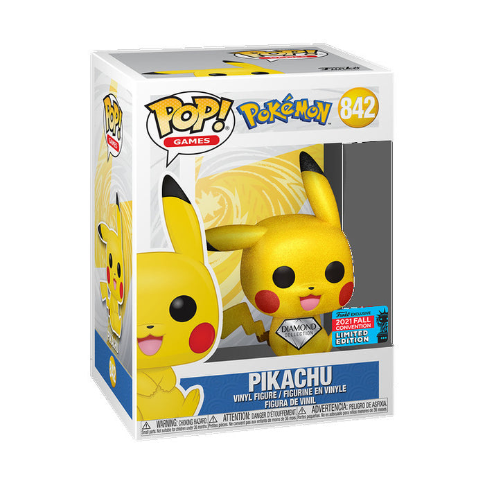 Funko POP! Games: Pokemon - Pikachu (2021 Fall Convention)(Diamond) #842