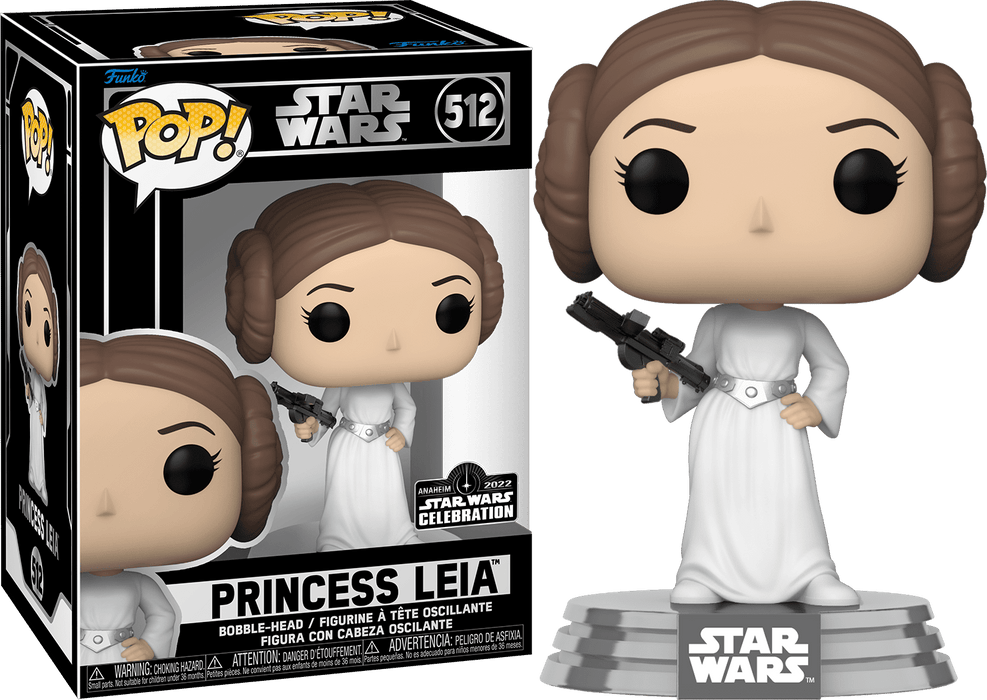Funko POP! Star Wars: Princess Leia (2022 Anaheim Star Wars Celebration) #512