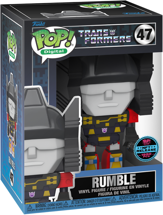 Funko POP! Digital: Transformers - Rumble (NFT Release)(1550 PCS)(Damaged Box) #47