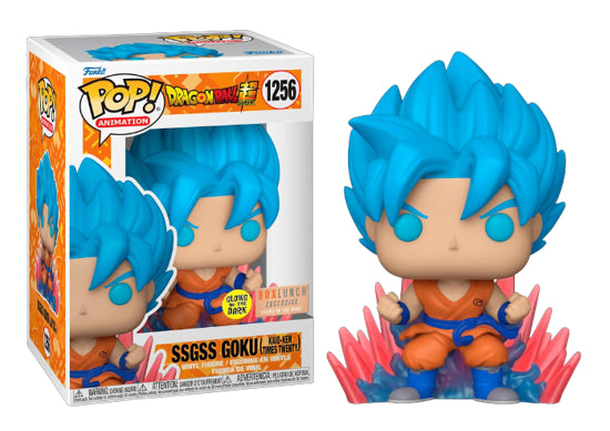 Funko POP! Animation: DragonBall Z - SSGSS Goku (Kaio-Ken Times Twenty)(GiTD)(BoxLunch) #1256