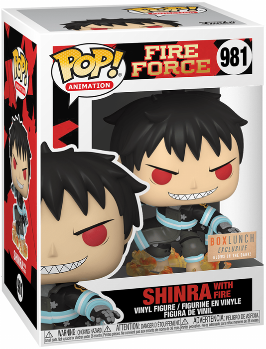 Funko POP! Animation: Fire Force - Shinra w/ Fire (GiTD)(BoxLunch) #981