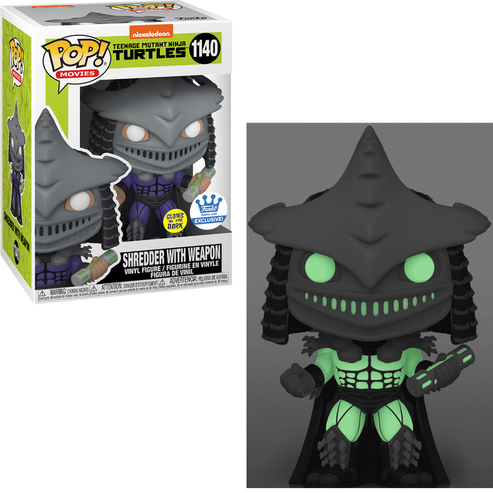 Funko POP! Movies: Teenage Mutant Ninja Turtles - Shredder w/ Weapon (GiTD)(Funko) #1140