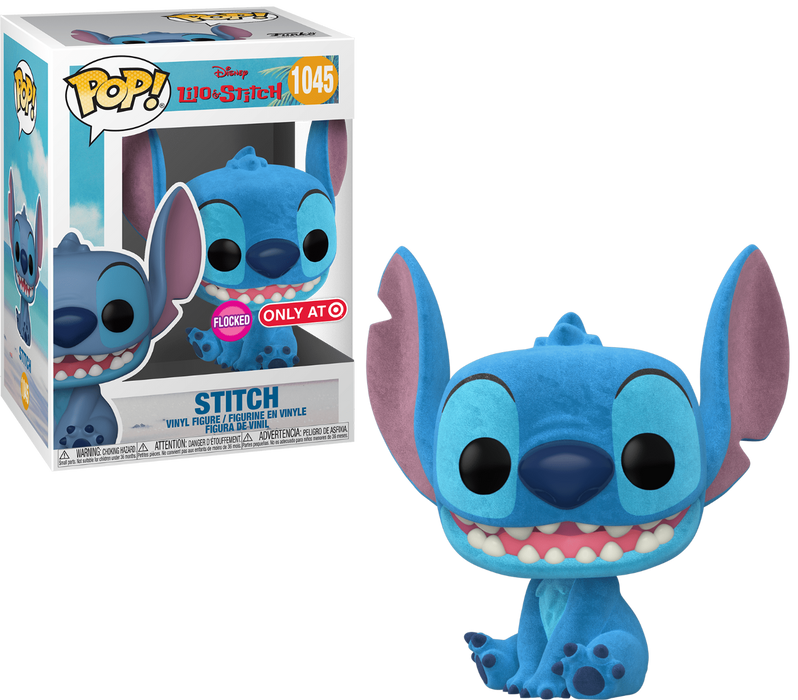 Funko POP! Disney: Lilo & Stitch - Stitch (Flocked)(Target) #1045