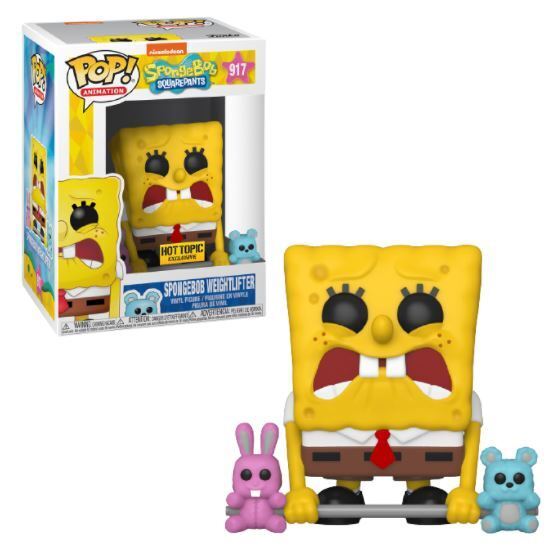 Funko POP! Animation: Spongebob Squarepants - Spongebob Weightlifter (Hot Topic) #917