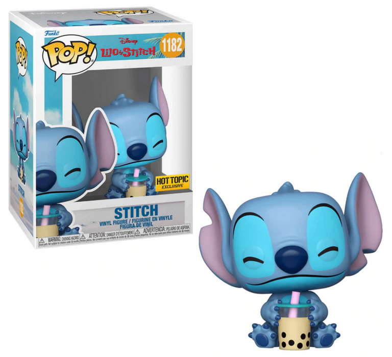 Funko POP! Disney: Lilo & Stitch - Stitch w/ Boba (Hot Topic)(Damaged Box) #1182