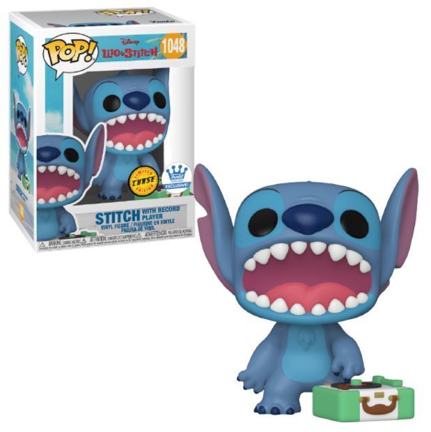 Funko POP! Lilo & Stitch - Stitch [with record player](CHASE)(Funko)(Damaged Box)[C] #1048