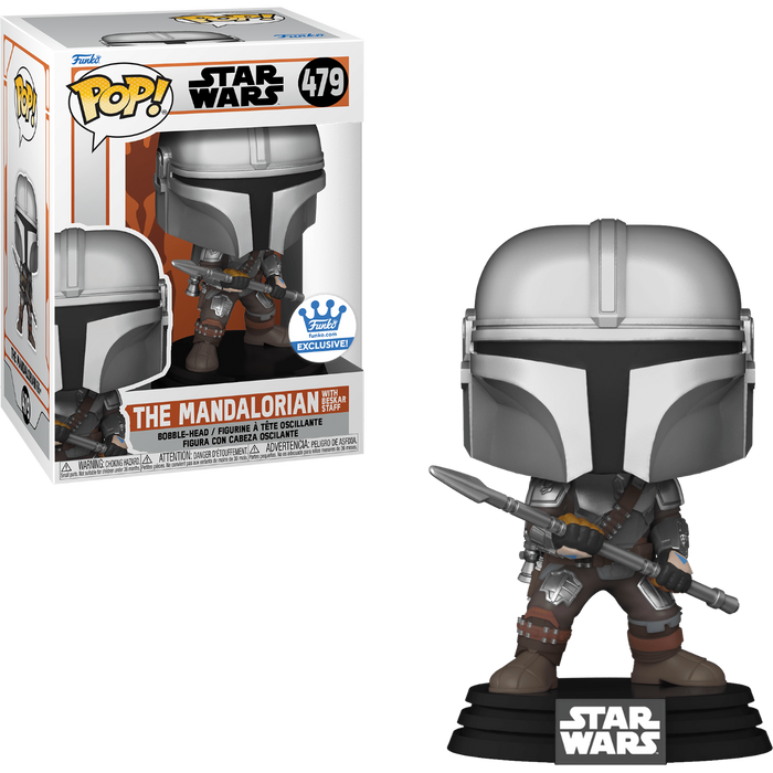 Funko POP! Star Wars: The Mandalorian [Beskar Staff] (Funko)(Damaged Box)  #479