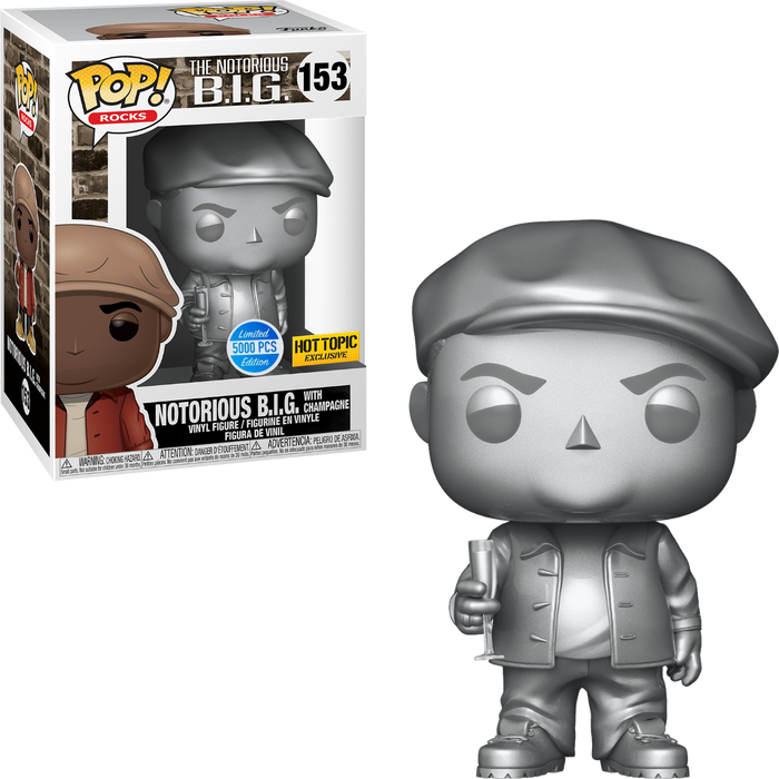 Funko POP! Rocks: The Notorious B.I.G. - Notorious B.I.G. w/ Champagne (Hot Topic)(5000 PCS) #153