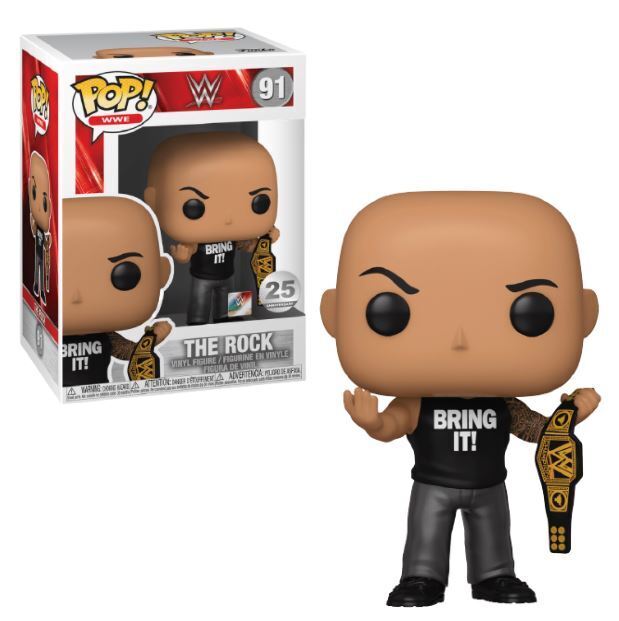 Funko POP! WWE: The Rock (25 Year Anniversary) (Entertainment Earth) #91