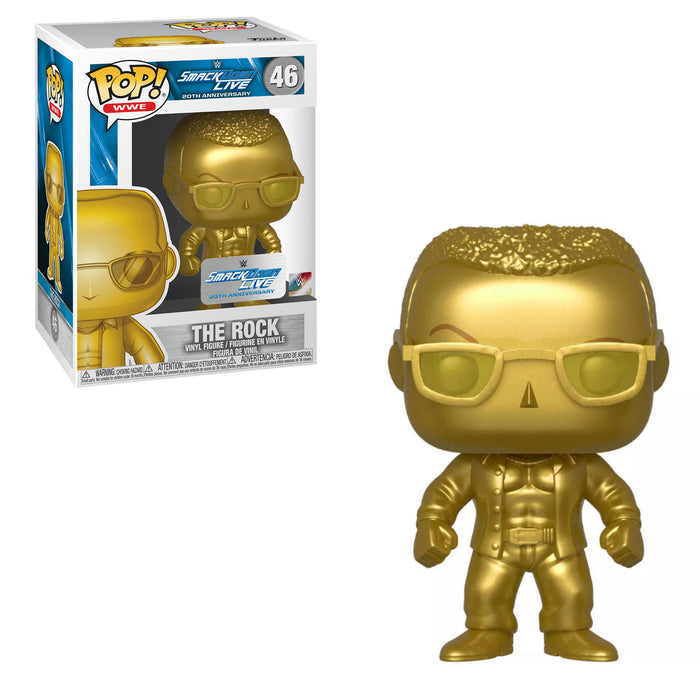 Funko POP! WWE: Smack Down Live - The Rock [Gold] #46