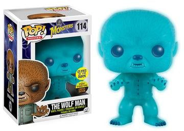 Funko POP! Movies: Monsters - The Wolf Man (GiTD) (Toy Tokyo) (Damaged Box) #114
