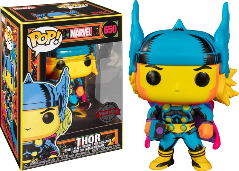 Funko POP! Marvel: Thor [Black Light] (Special Edition Sticker) #650