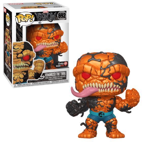Funko POP! Marvel: Venom - Venomized The Thing [Metallic] (GameStop)(Damaged Box) #692