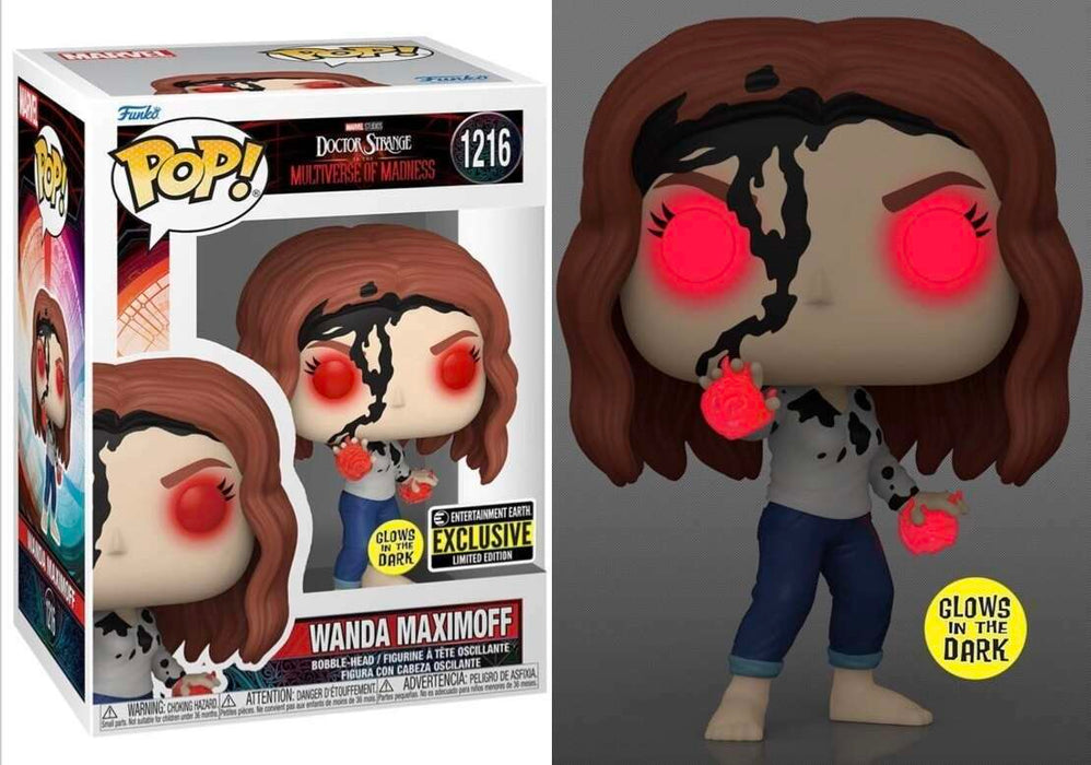 Funko POP! Marvel: Doctor Strange In The Multiverse of Madness - Wanda Maximoff (GiTD)(Yellow Entertainment Earth) #1216