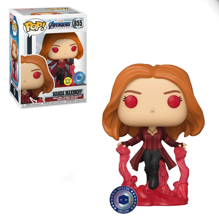 Funko POP! Marvel: Avengers Endgame - Wanda Maximoff (GiTD)(Pop In A Box) #855