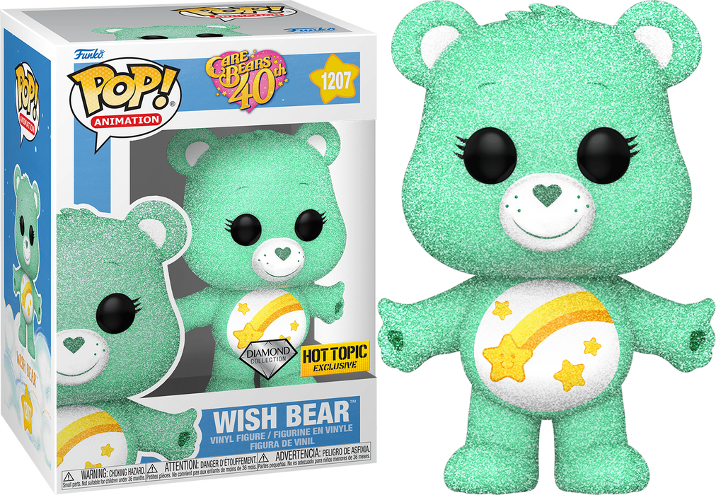 Funko POP! Animation: Care Bears 40th - Wish Bear (Diamond)(Hot Topic) #1207