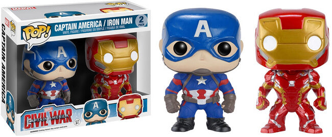 Funko POP! Captain America Civil War - Captain America/ Iron Man (FYE) [2-Pack]