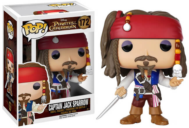 Funko POP! Pirates of The Caribbean - Captain Jack Sparrow (Damaged Box) #172