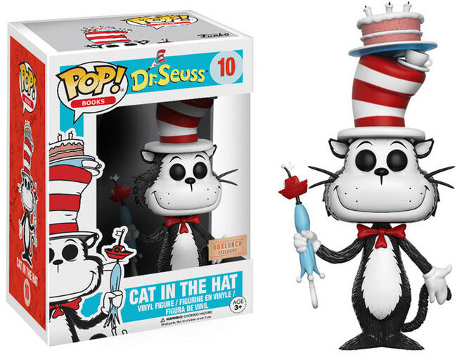 Funko POP! Books: Dr. Seuss - Cat in The Hat (Box Lunch)(Damaged Box) #10