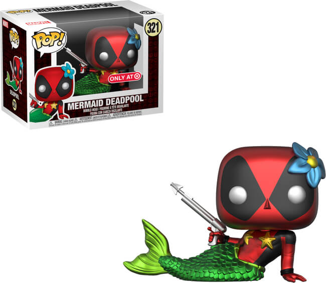 Funko POP! Deadpool: Deadpool Mermaid [Metallic](Target) #321