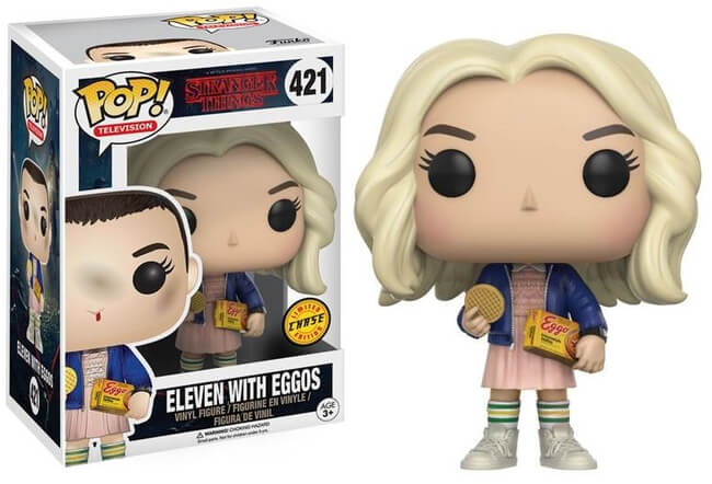 Funko POP! Television: Stranger Things - Eleven w/ Eggos (CHASE)(Damaged Box) #421