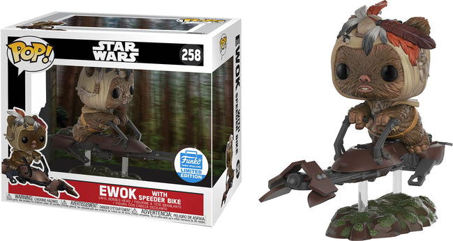 Funko POP! Star Wars: Ewok w/ Speeder Bike (Funko)(Damaged Box) #258