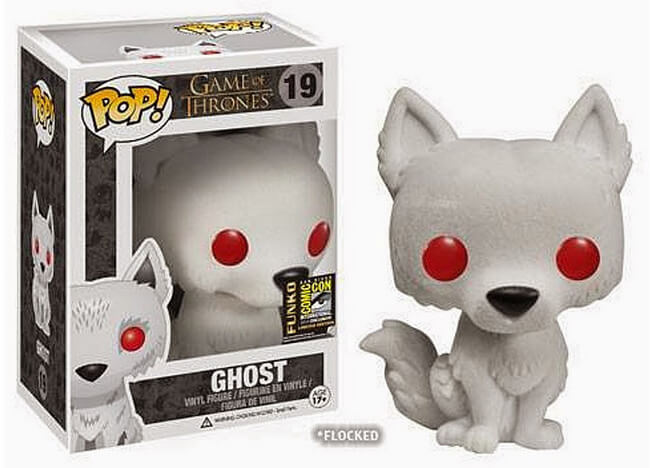 Funko POP! Game of Thrones: Ghost [Flocked](2014 SDCC)(Damaged Box)[B] #19