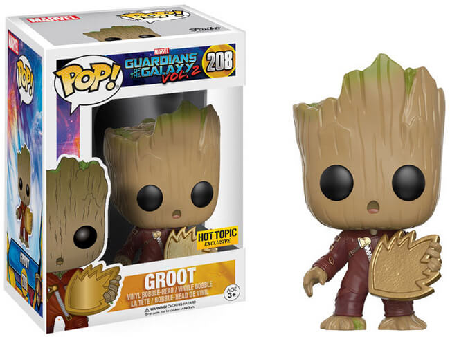 Funko POP! Guardians of The Galaxy 2 - Groot [Jumpsuit Patch] (Hot Topic) #208