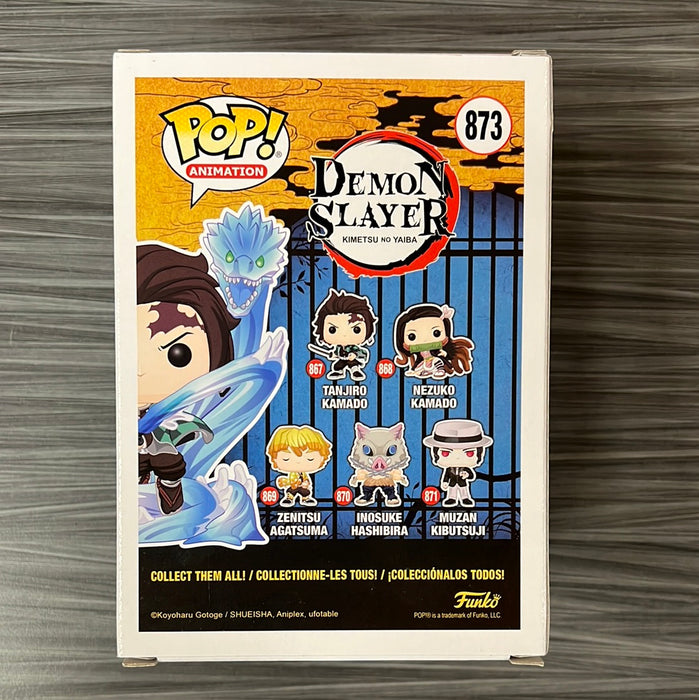 Funko POP! Animation: Demon Slayer - Tanjiro Kamado (GiTD)(BoxLunch)(Signed/Zach Aguilar/JSA)[C] #873