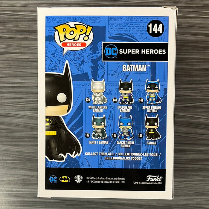 Funko POP! Heroes: Batman [Green] Chrome (2018 Spring Convention/1500 PCS)(Damaged Box) #144