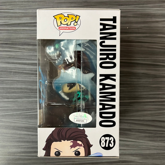 Funko POP! Animation: Demon Slayer - Tanjiro Kamado (GiTD)(BoxLunch)(Signed/Zach Aguilar/JSA)[C] #873
