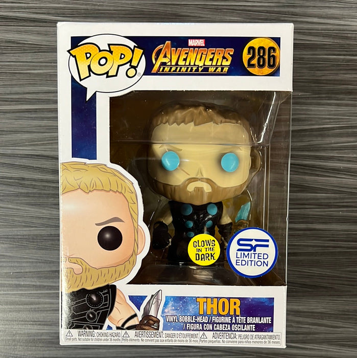 Funko POP! Marvel: Avengers Infinity War - Thor (GiTD)(SF Limited Edition)(Damaged Box) #286