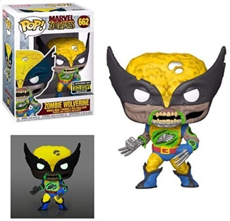 Funko POP! Marvel Zombie: Zombie Wolverine (GiTD) (Entertainment Earth) #662