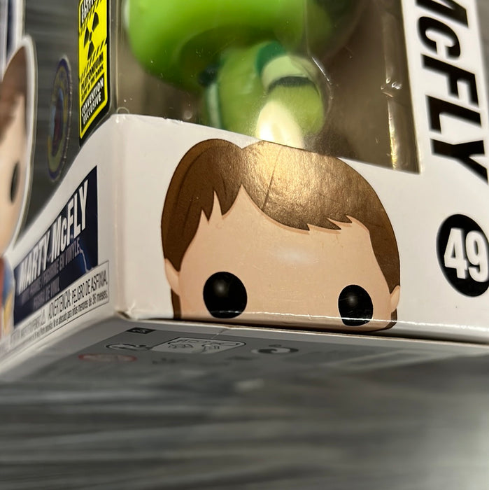 Funko POP! Movies: Back To The Future - Marty McFly (Plastic Empire 3000 PCS)(Plutonium GiTD)(Damaged Box)[A] #49