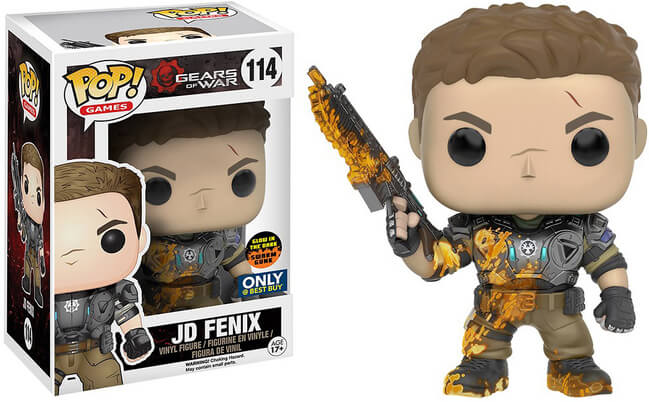 Funko POP! Games: Gears of War - JD Fenix (GiTD)(Best Buy)(Damaged Box) #114