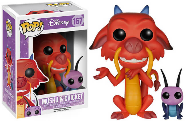 Funko POP! Disney: Mushu & Cricket (Damaged Box) #167