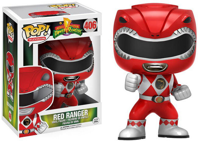 Funko POP! Television: Power Rangers - Red Ranger (Damaged Box) #406