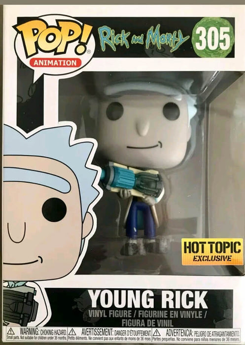 Funko POP! Animation: Rick And Morty - Young Rick (Hot Topic)(Damaged Box) #305