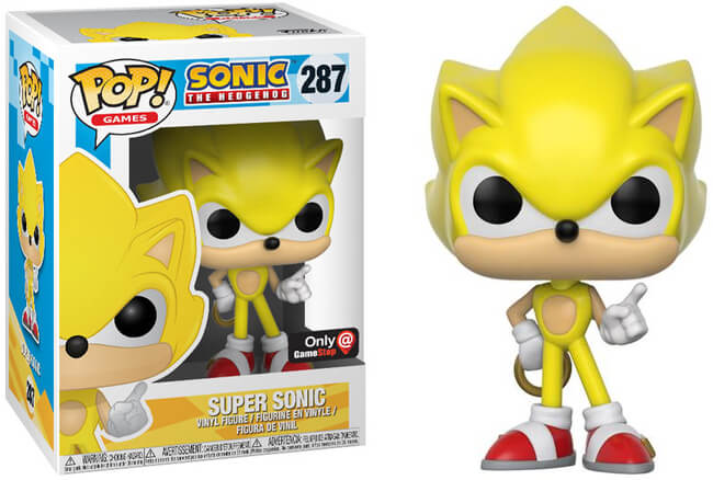 Funko POP! Games: Sonic the Hedgehog - Super Sonic (GameStop)(Damaged Box) #287